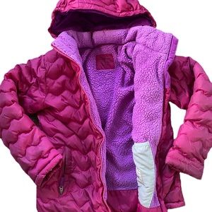 Girls LL Bean Winter Nylon Ski jacket Coat 10/12